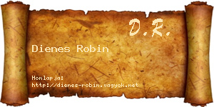 Dienes Robin névjegykártya